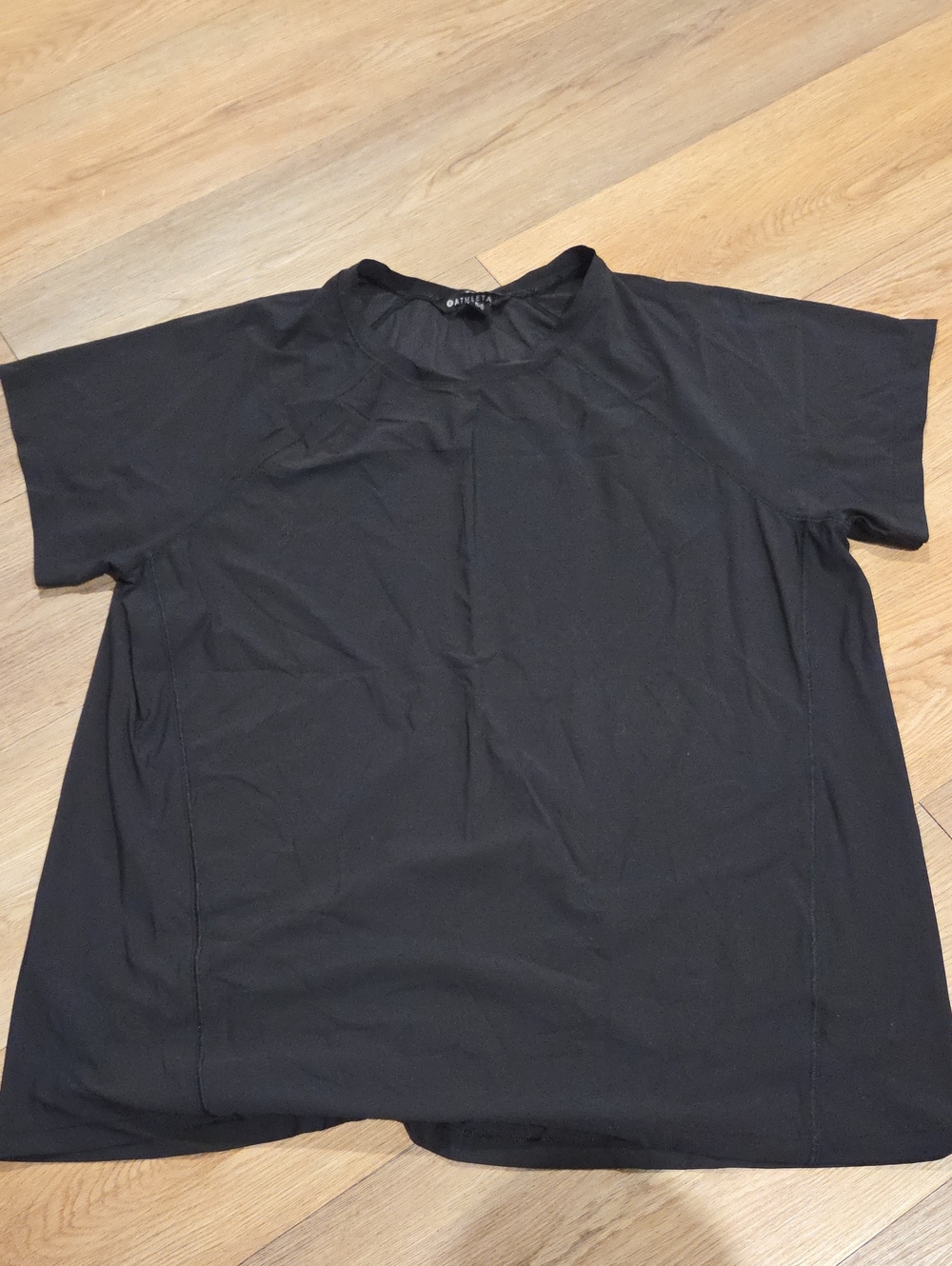 Athleta Black Men's Short Sleeve Crewneck Tee Says Large Tall